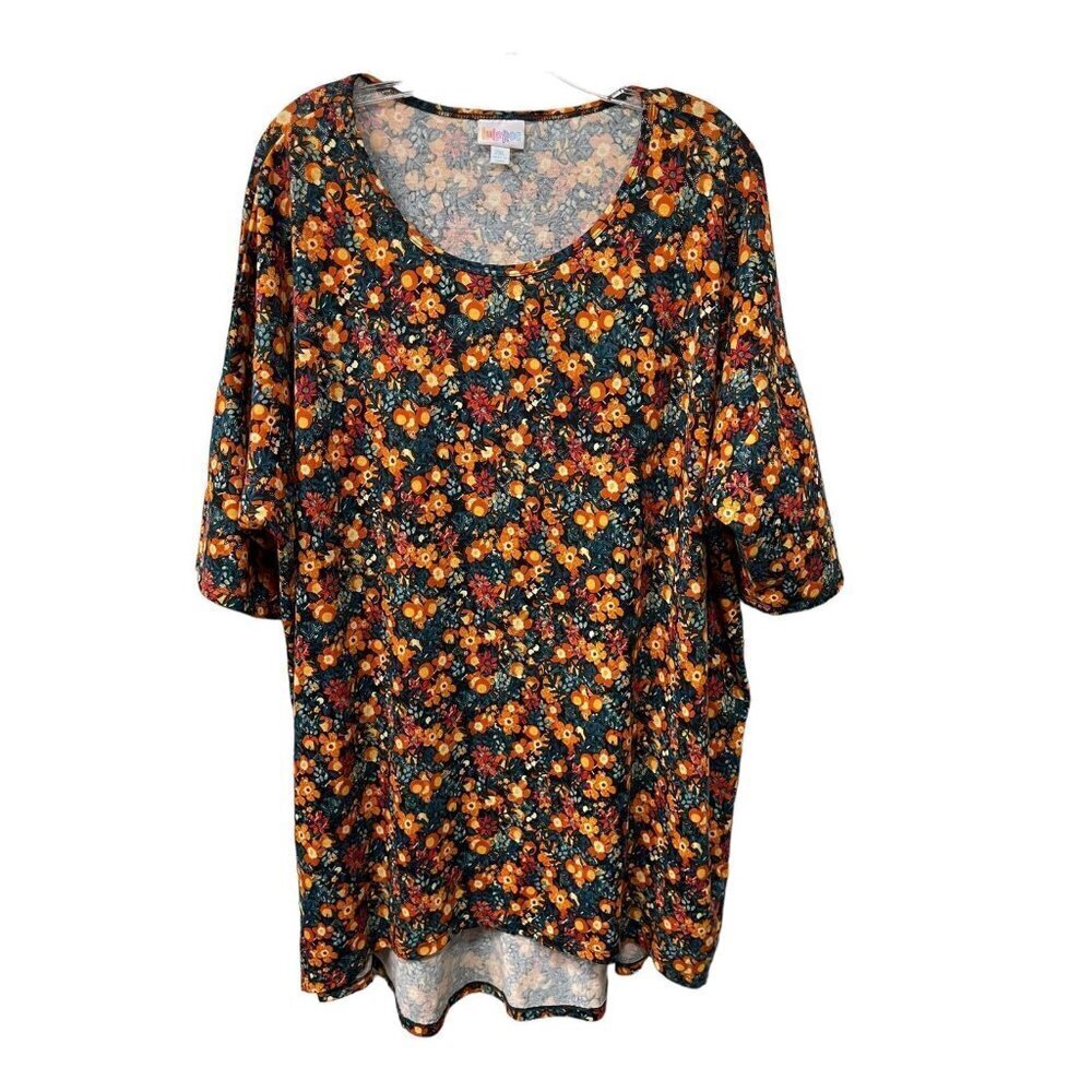 Lularoe Women’s Tunic Shirt Leaf Floral Fall Autumn Flowers Blouse Size 2XL